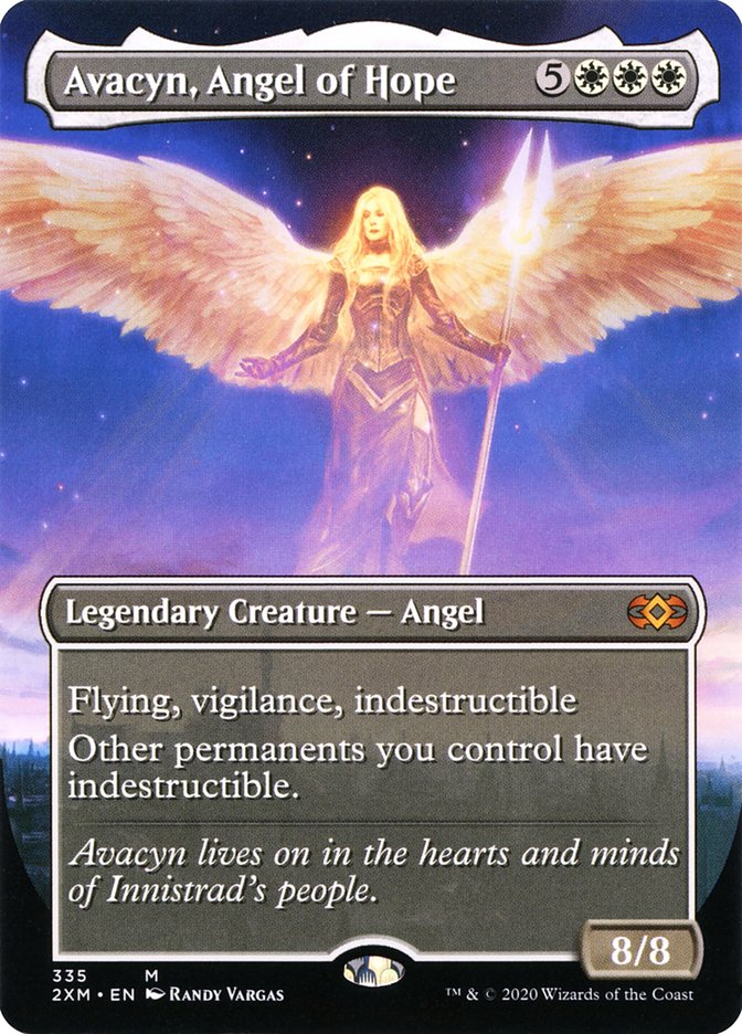 Avacyn, Angel of Hope (Borderless) [Double Masters] | Galactic Gamez