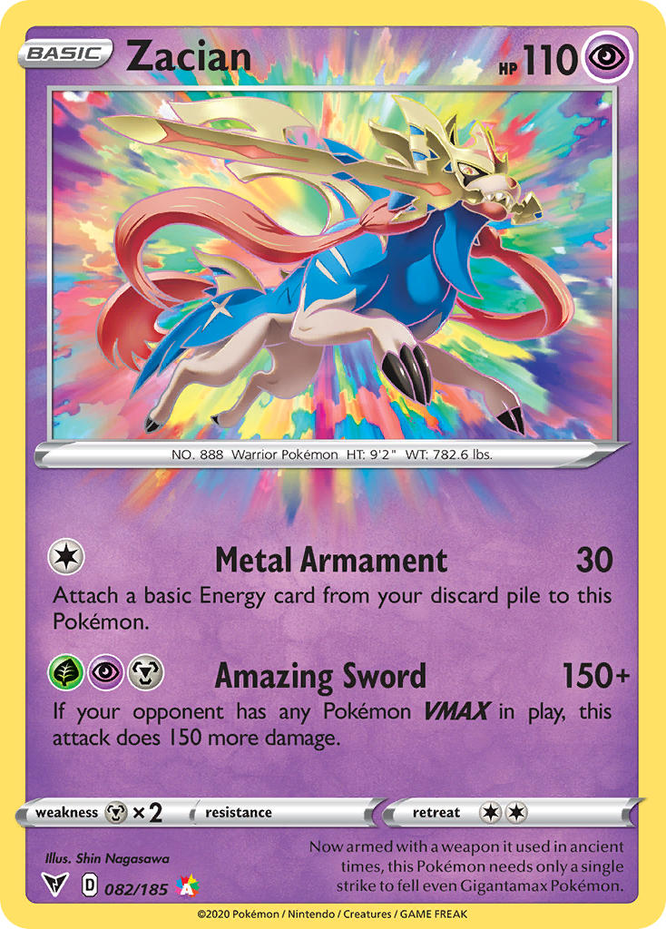 Zacian (082/185) [Sword & Shield: Vivid Voltage] | Galactic Gamez