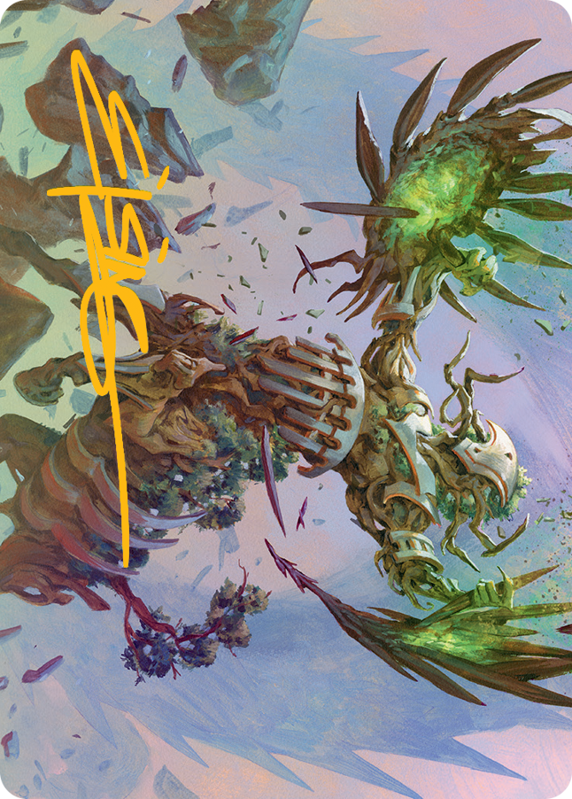 Botanical Brawler Art Card (Gold-Stamped Signature) [March of the Machine Art Series] | Galactic Gamez