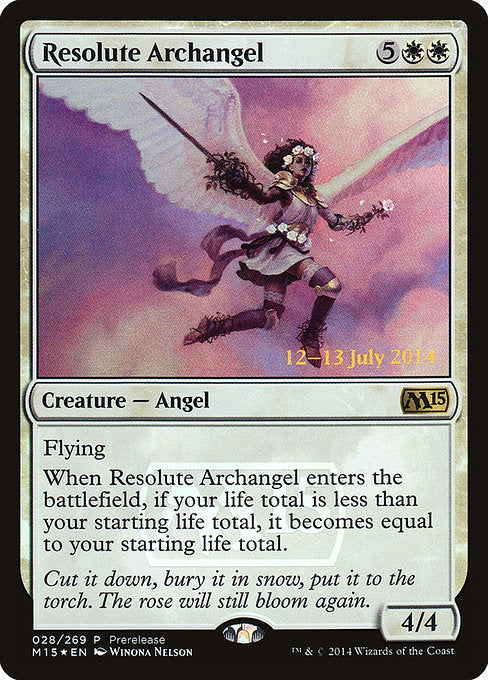 Resolute Archangel [Magic 2015 Promos] | Galactic Gamez
