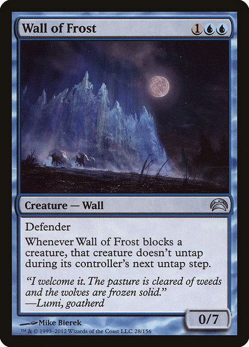 Wall of Frost [Planechase 2012] | Galactic Gamez