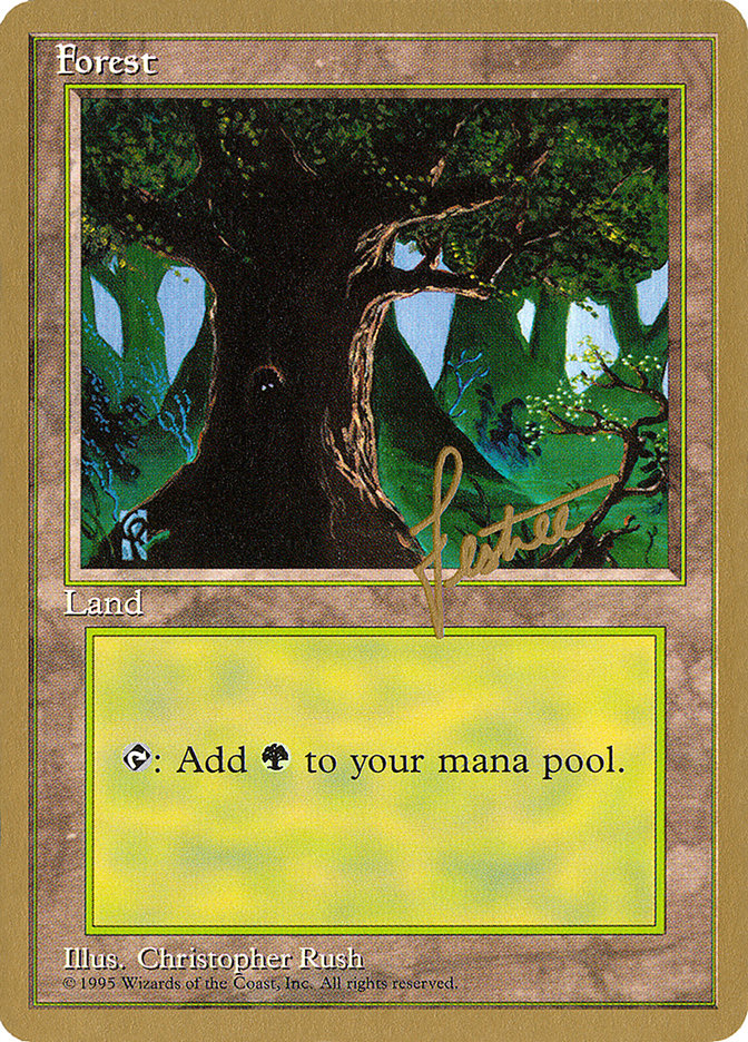 Forest (bl377) (Bertrand Lestree) [Pro Tour Collector Set] | Galactic Gamez