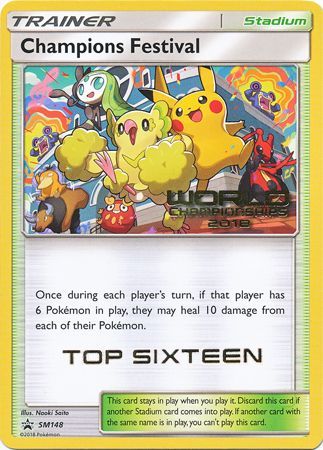 Champions Festival(SM148) (2018 Top Sixteen) [Sun & Moon: Black Star Promos] | Galactic Gamez