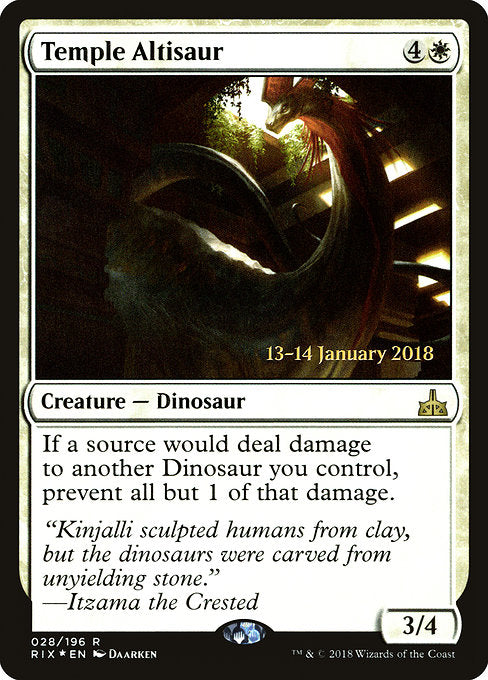 Temple Altisaur [Rivals of Ixalan Promos] | Galactic Gamez