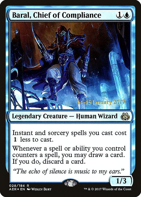 Baral, Chief of Compliance [Aether Revolt Promos] | Galactic Gamez