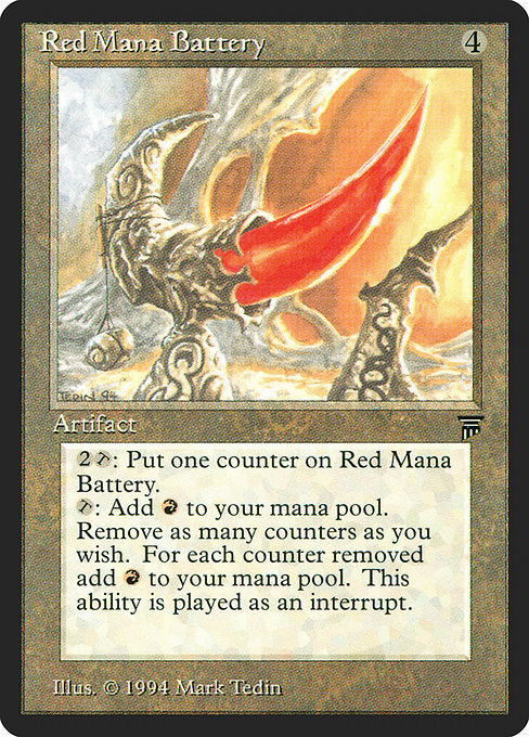 Red Mana Battery [Legends] | Galactic Gamez