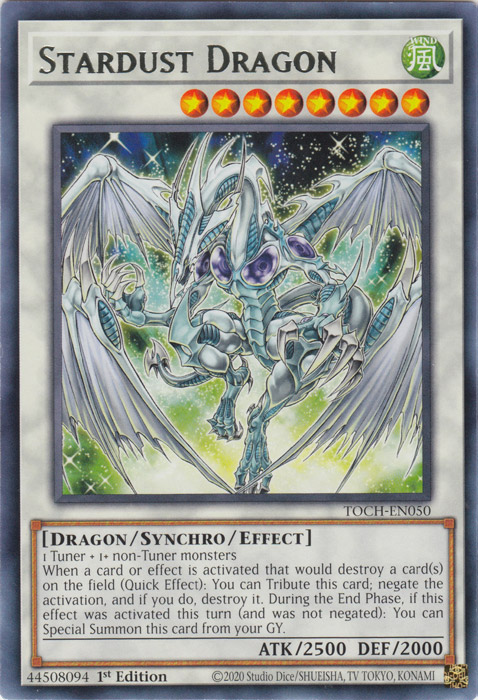 Stardust Dragon [TOCH-EN050] Rare | Galactic Gamez