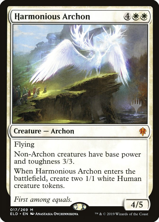 Harmonious Archon (Promo Pack) [Throne of Eldraine Promos] | Galactic Gamez