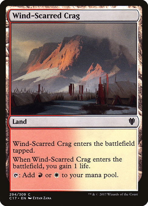 Wind-Scarred Crag [Commander 2017] | Galactic Gamez