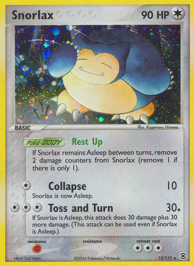 Snorlax (15/112) [EX: FireRed & LeafGreen] | Galactic Gamez