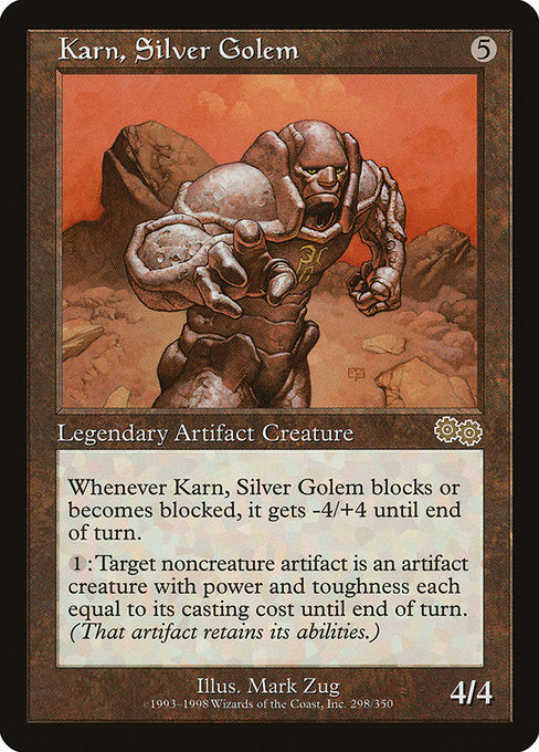 Karn, Silver Golem [Urza's Saga] | Galactic Gamez