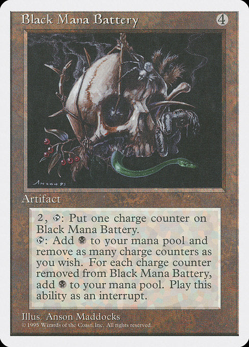Black Mana Battery [Fourth Edition] | Galactic Gamez