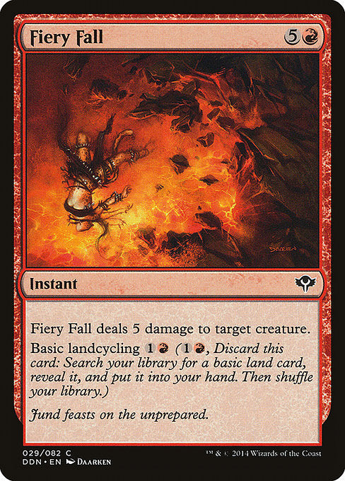 Fiery Fall [Duel Decks: Speed vs. Cunning] | Galactic Gamez