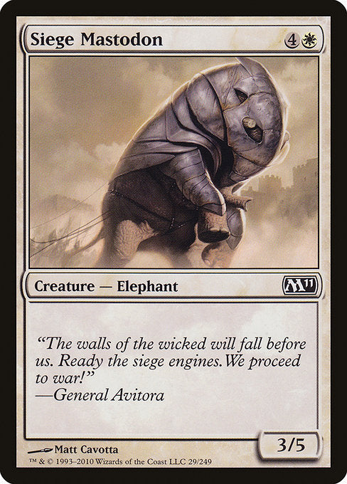 Siege Mastodon [Magic 2011] | Galactic Gamez