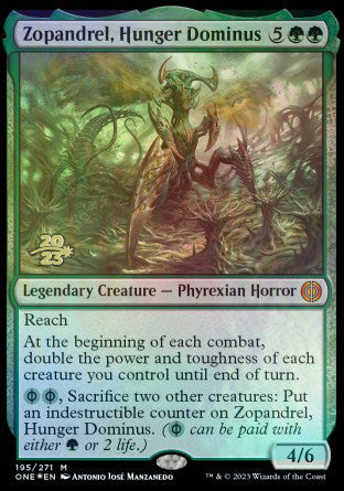 Zopandrel, Hunger Dominus [Phyrexia: All Will Be One Prerelease Promos] | Galactic Gamez
