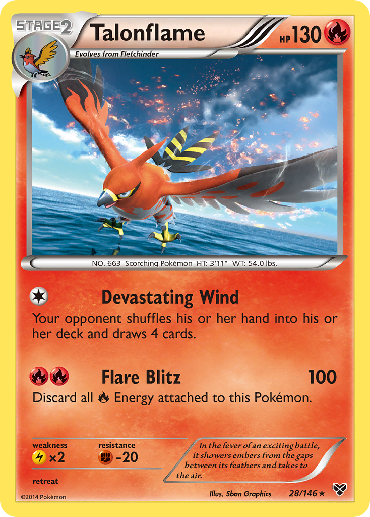 Talonflame (28/146) [XY: Base Set] | Galactic Gamez