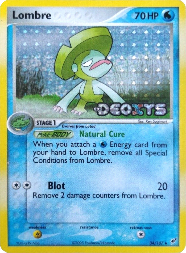 Lombre (34/107) (Stamped) [EX: Deoxys] | Galactic Gamez