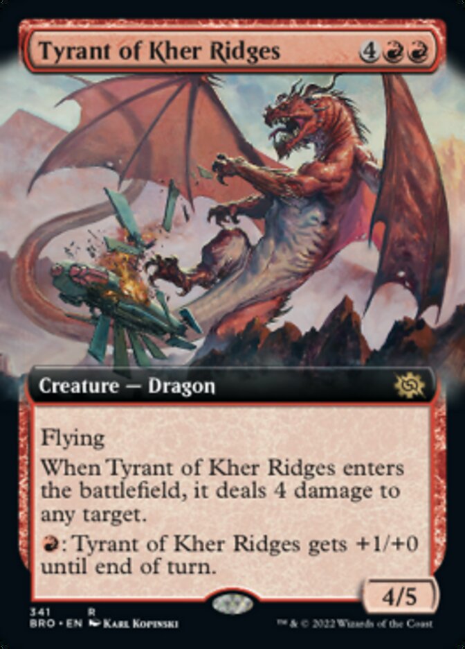 Tyrant of Kher Ridges (Extended Art) [The Brothers' War] | Galactic Gamez