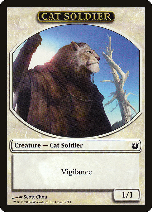 Cat Soldier [Born of the Gods Tokens] | Galactic Gamez