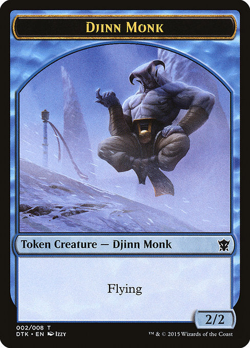 Djinn Monk [Dragons of Tarkir Tokens] | Galactic Gamez