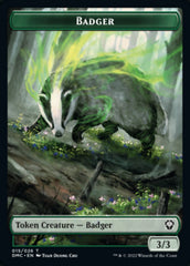 Saproling // Badger Double-sided Token [Dominaria United Tokens] | Galactic Gamez