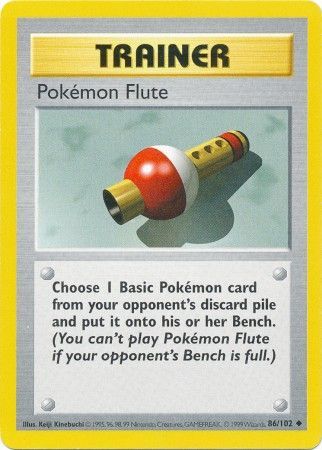 Pokemon Flute (86/102) [Base Set Shadowless Unlimited] | Galactic Gamez