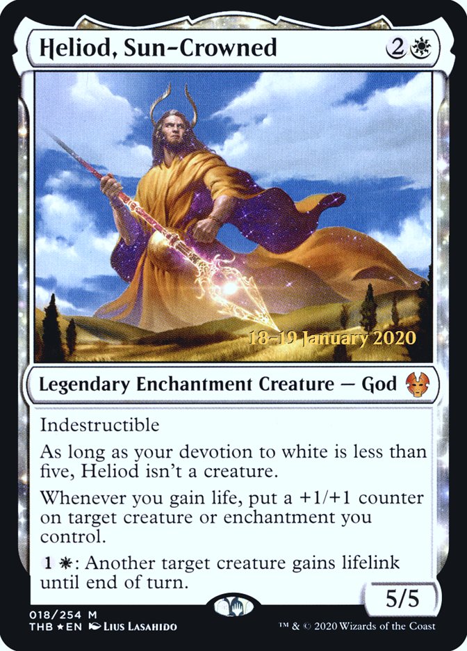 Heliod, Sun-Crowned [Theros Beyond Death Prerelease Promos] | Galactic Gamez