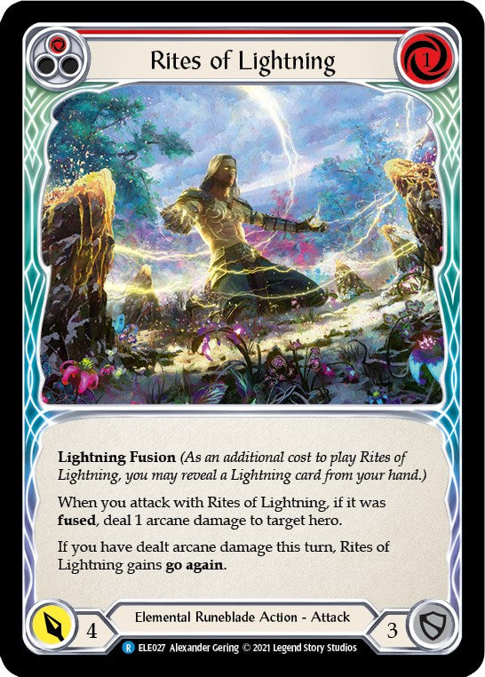 Rites of Lightning (Red) [BRI027] (Tales of Aria Briar Blitz Deck)  1st Edition Normal | Galactic Gamez