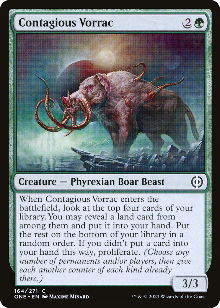 Contagious Vorrac [Phyrexia: All Will Be One] | Galactic Gamez