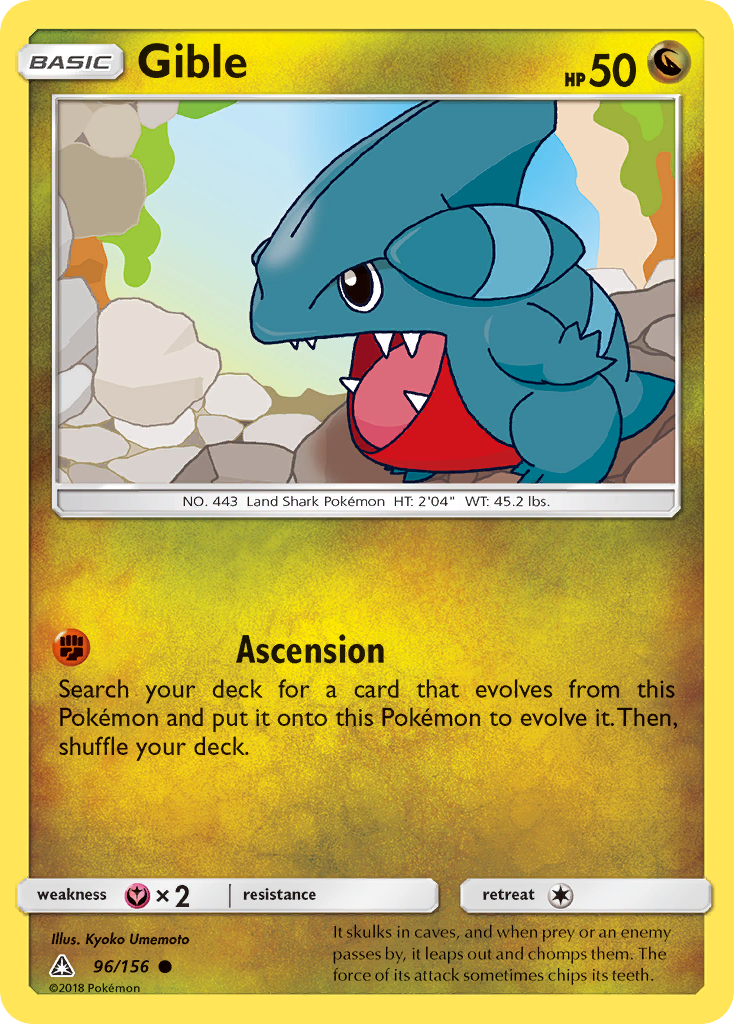 Gible (96/156) [Sun & Moon: Ultra Prism] | Galactic Gamez