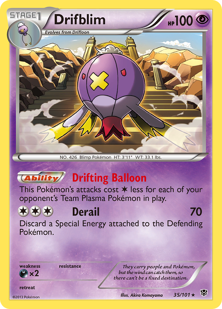 Drifblim (35/101) [Black & White: Plasma Blast] | Galactic Gamez