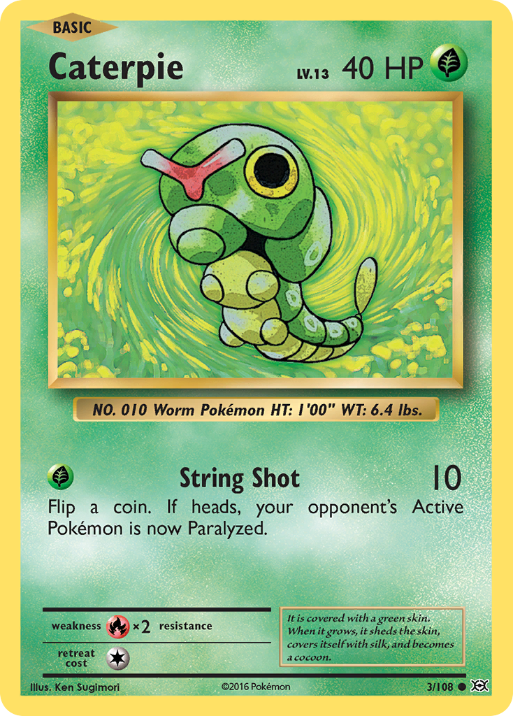 Caterpie (3/108) [XY: Evolutions] | Galactic Gamez