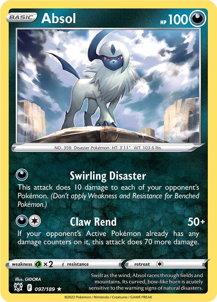 Absol (097/189) (Theme Deck Exclusive) [Sword & Shield: Astral Radiance] | Galactic Gamez