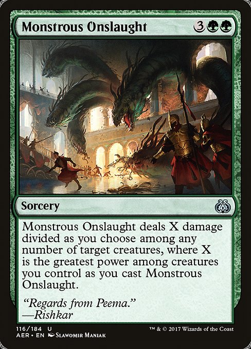 Monstrous Onslaught [Aether Revolt] | Galactic Gamez