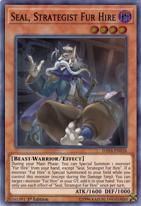 Seal, Strategist Fur Hire [DASA-EN018] Super Rare | Galactic Gamez