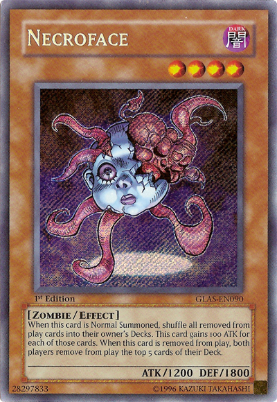 Necroface [GLAS-EN090] Secret Rare | Galactic Gamez