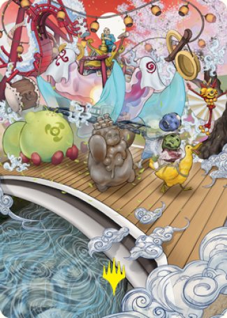 March of Otherworldly Light Art Card (Gold-Stamped Signature) [Kamigawa: Neon Dynasty Art Series] | Galactic Gamez