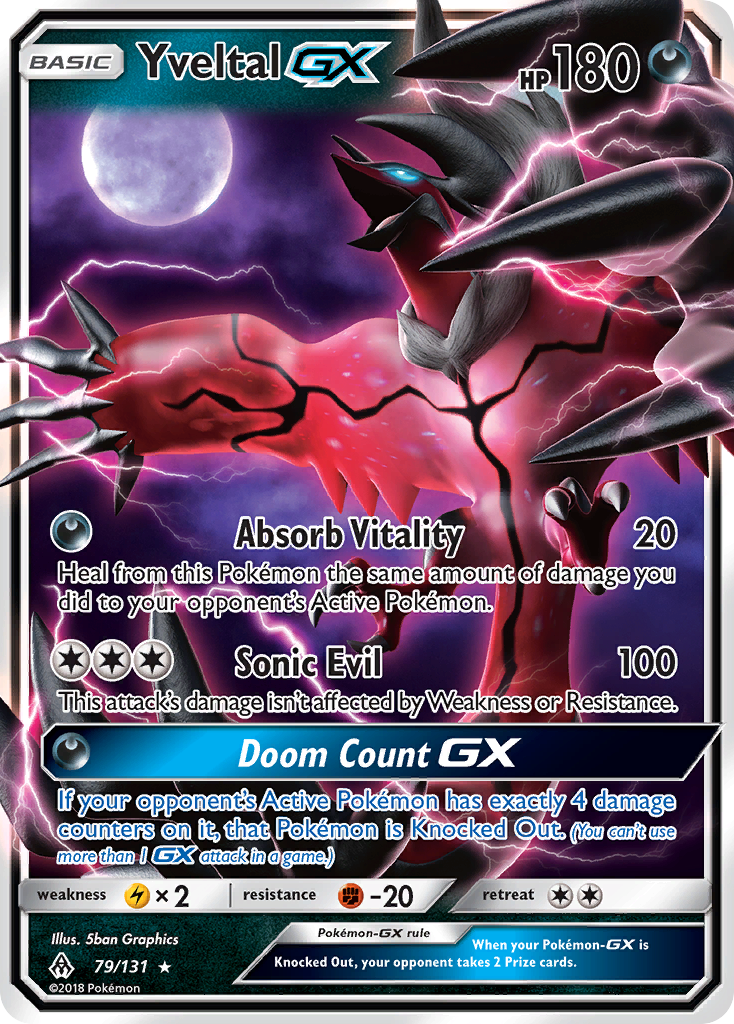 Yveltal GX (79/131) [Sun & Moon: Forbidden Light] | Galactic Gamez