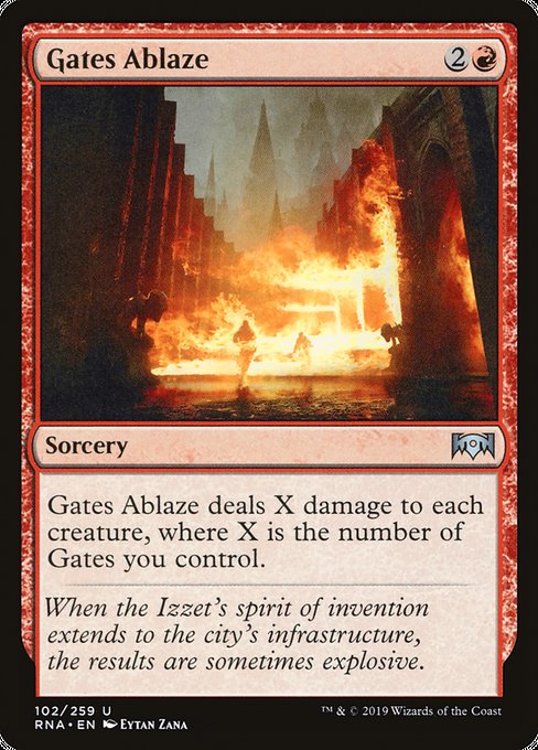 Gates Ablaze [Ravnica Allegiance] | Galactic Gamez