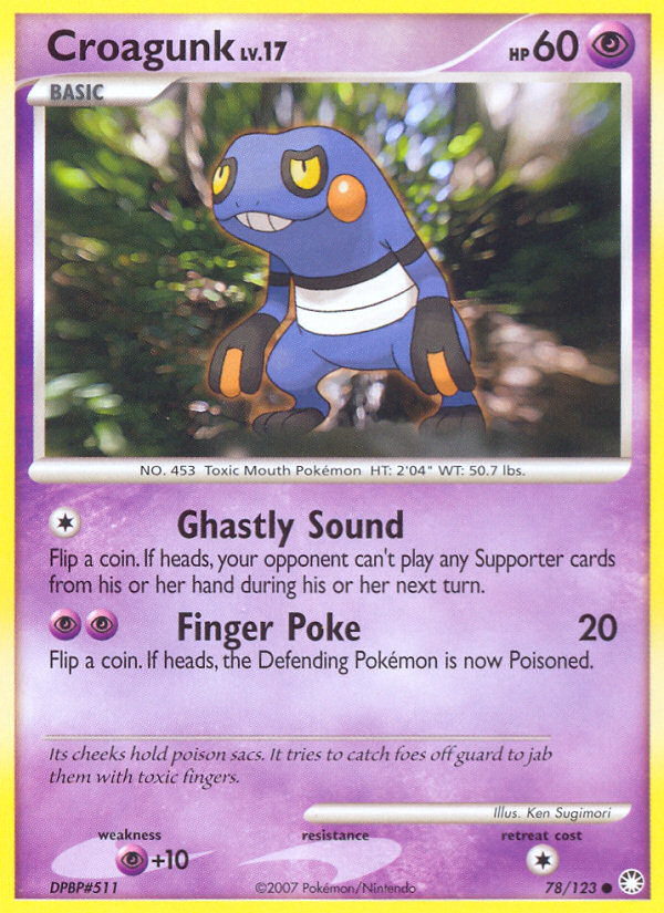 Croagunk (78/123) [Diamond & Pearl: Mysterious Treasures] | Galactic Gamez