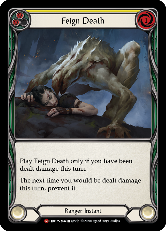 Feign Death [CRU125] 1st Edition Rainbow Foil | Galactic Gamez