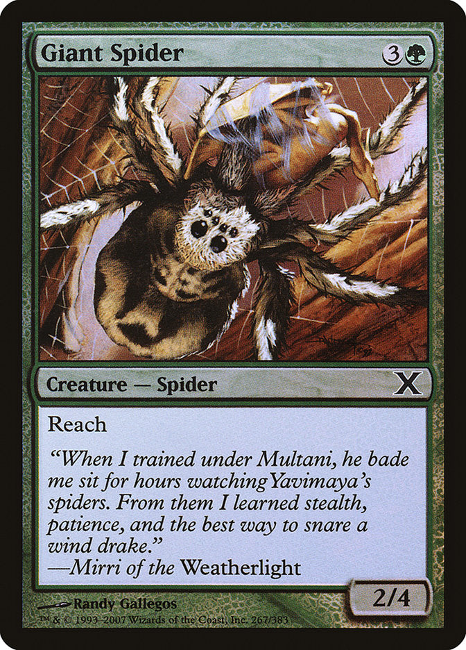 Giant Spider (Premium Foil) [Tenth Edition] | Galactic Gamez