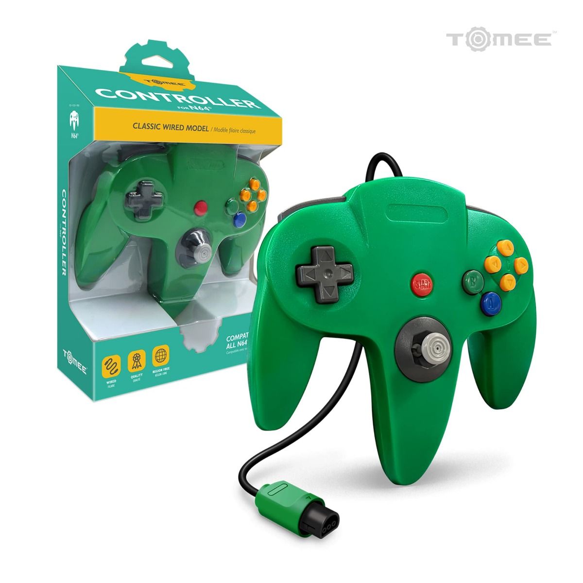N64 controller Green | Galactic Gamez