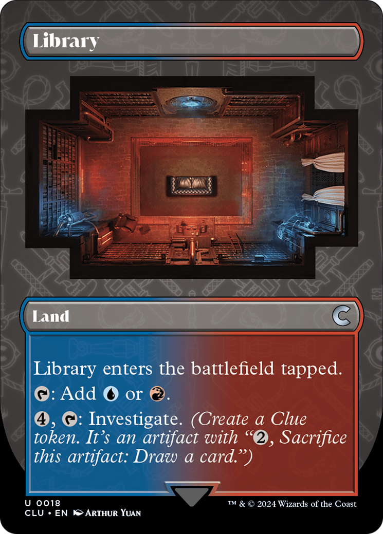 Library (Borderless) [Ravnica: Clue Edition] | Galactic Gamez