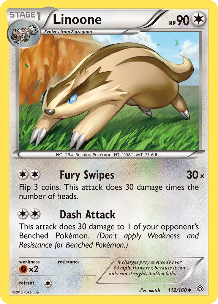 Linoone (112/160) [XY: Primal Clash] | Galactic Gamez