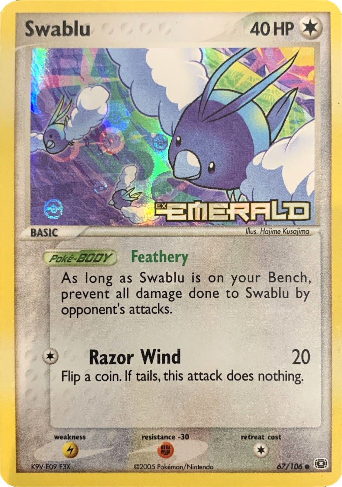 Swablu (67/106) (Stamped) [EX: Emerald] | Galactic Gamez