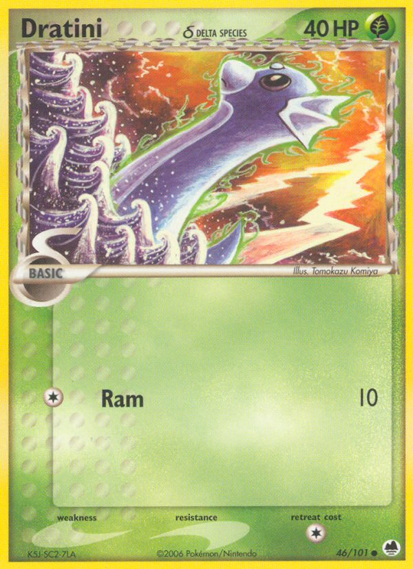 Dratini (46/101) (Delta Species) [EX: Dragon Frontiers] | Galactic Gamez