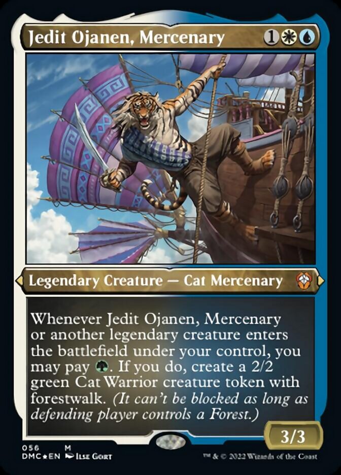Jedit Ojanen, Mercenary (Foil Etched) [Dominaria United Commander] | Galactic Gamez