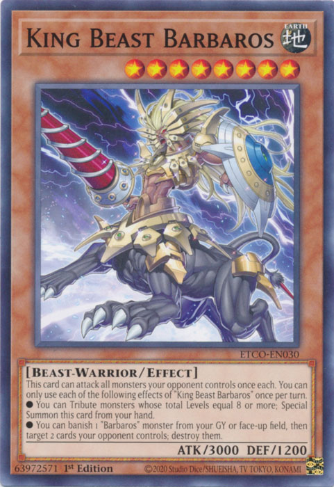 King Beast Barbaros [ETCO-EN030] Common | Galactic Gamez