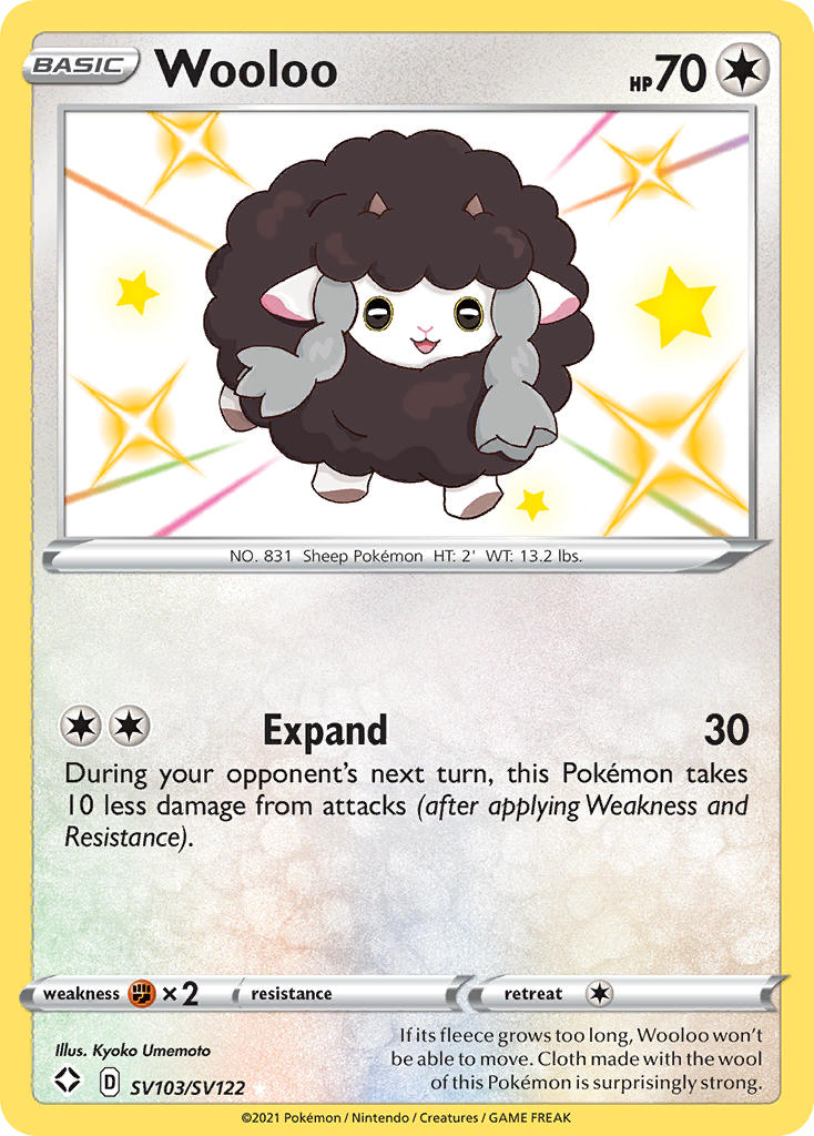 Wooloo (SV103/SV122) [Sword & Shield: Shining Fates] | Galactic Gamez